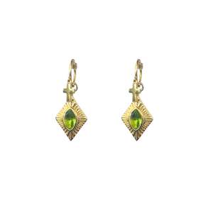 Earrings: Sereno Sleepers | Peridot & Gold