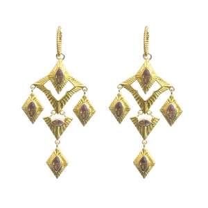 Earrings: Sagrada Earrings | Espresso & Gold