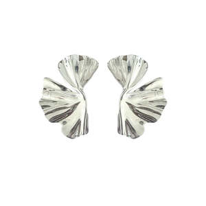 Earrings: Costa Twist Earrings| Silver