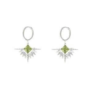 Solstice Sleepers | Silver & Peridot