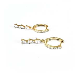 Triple Teardrop Sleepers| Gold