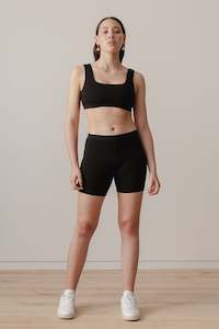 Scallop Bike Short - Black