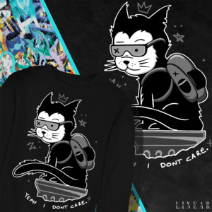 Products: LIMITED EDITION - Rad Cat - Linear Tattoo