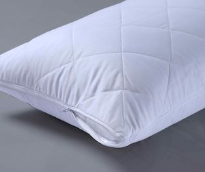 Mattress Protectors: Plush Quilted Pillow Protector With Zipper