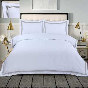 Bed Linen: Ultima Embroidered Duvet Cover Sets - 100% Cotton