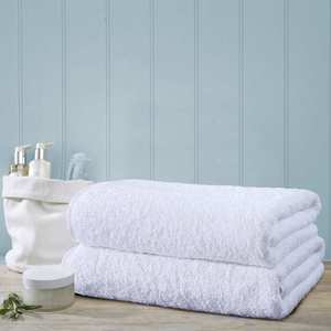 Bath Towels NZ - Eco White Commercial Bath Towel