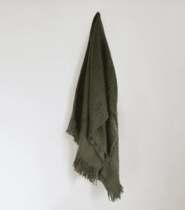 Luggate Brown Throw - Linen Boutique