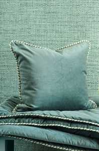 Products: Velvet Cushion Treccia Tarn - Linen Boutique