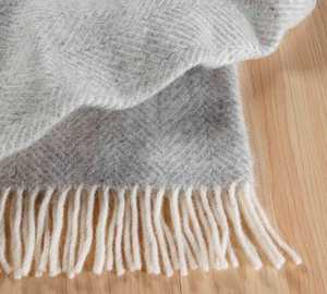 Products: NZ Wool Throw Magnus GREY - Linen Boutique