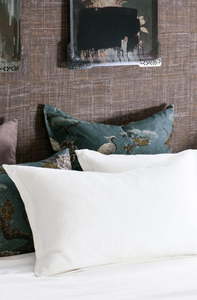 Products: Waffle Pillowcover Pair Sottobosco WHITE – Linen Boutique