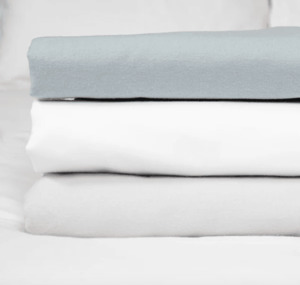 Products: FLANNELETTE Sheet SETS BELLINI Luxe White, Mist, Slate