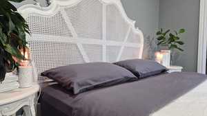 Flannelette Sheet Set Charcoal Baksana - Linen Boutique