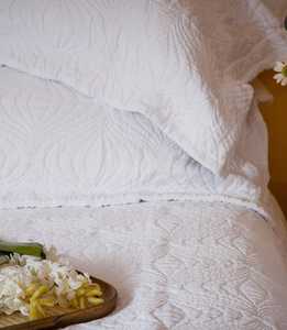WHITE Bedspread Set LANTERN Portugal - Linen Boutique