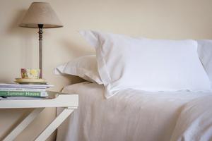White Paisley Cotton Duvet Cover Set Marseilles