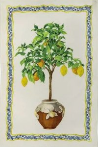 Linen Tea Towel LEMONAIA DECORO