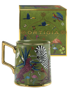 Products: Ortigia Sicilia Tazza Ceramic Green - Linen Boutique