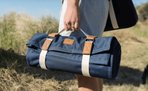 Products: Picnic Rug NAVY - Linen Boutique