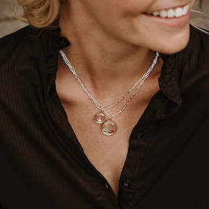 Medium Faceted Gold Locket