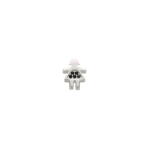 Charms: Onyx Stowaway Girl - Daring