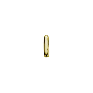 Gold Charms: Gold Letter / Number - I / 1