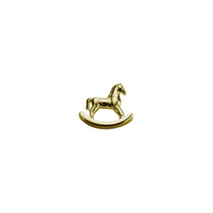 Gold Charms: Gold Rocking Horse - Adored