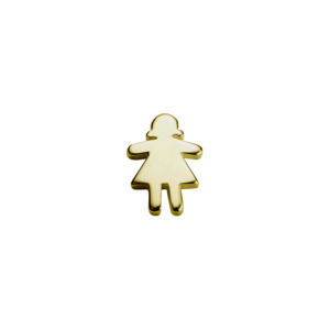 Gold Charms: Gold Stowaway Girl - Daring