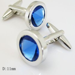 all: Blue steel cufflinks