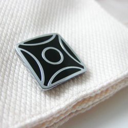 all: Black &amp. Silver cufflinks