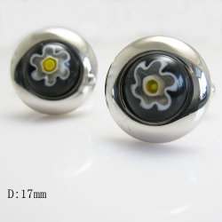 all: Flower power cufflinks