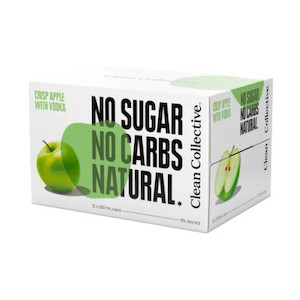 Products: Clean Collective Crisp Apple with Vodka 5% 250ml (12 Cans)