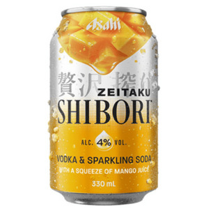 Products: Asahi Shibori Vodka & Sparkling Soda Mango 4% 330ml (4 Cans)