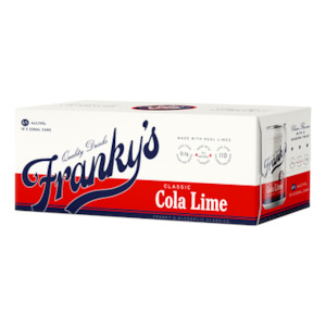 Products: Frankys Classic Cola Lime 6% 330ml (10 Cans)