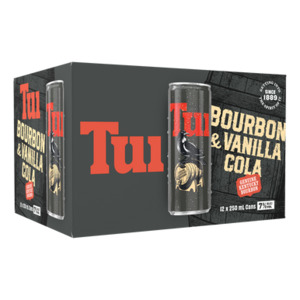 Products: Tui Bourbon Vanilla Cola 7% 250ml (12 Cans)