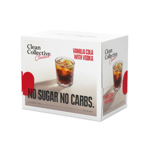 Products: Clean Collective Vanilla Cola with Vodka 5% 250ml (6 Cans)