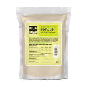 Products: Brick Road Hopped Light Dried Malt Extract 1kg - Craft in-home