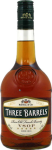 Brandy Cognac: Three Barrels VSOP Brandy 1ltr