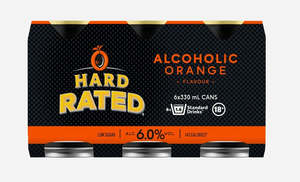 Rtd Ready To Drink: Hard Rated Orange 6x330C