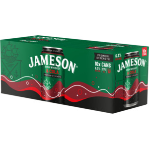 Rtd Ready To Drink: Jameson 6.3% Rw Cola 10x375C