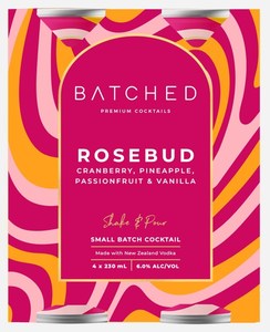 Rtd Ready To Drink: Batched Rosebud 4x230C