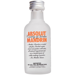 Vodka: Absolut Mandrin 50ml