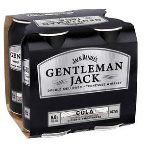 Bourbon Rtd: Gentleman Jack & Cola 4x375C