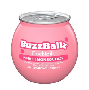 Rtd Ready To Drink: BuzzBallz Pink Lemonade 200ml