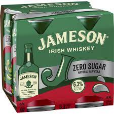 Rtd Ready To Drink: Jameson Raw Cola Zero 4x375C