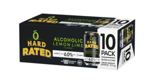 Rtd Ready To Drink: Hard Rated Lemon Lime 10x330C