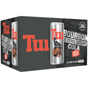 Rtd Ready To Drink: Tui Bourbon 7% Zero 12x250C