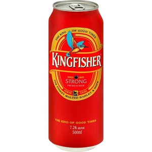 Beer: Kingfisher Strong 7.2% 500C