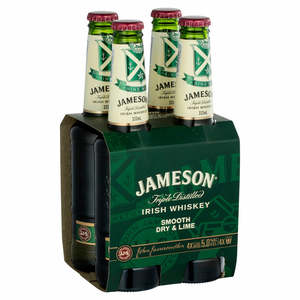 Jameson Dry & Lime Btl 4x333ml