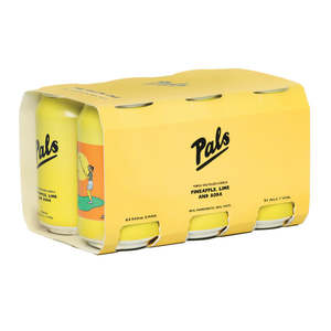 Rtd Ready To Drink: Pals Pineapple Lime 6x330C