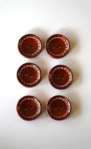 Stitched Wooden Buttons