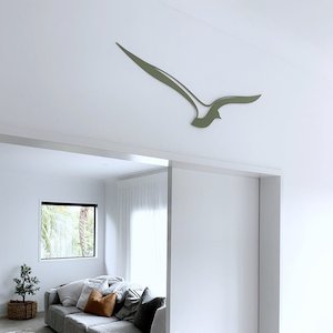 Sage: bird in flight wall art | sage